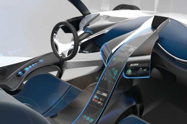 E- legance futuristic electric car (5)