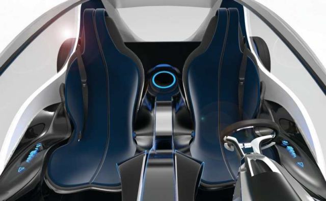 E- legance futuristic electric car (4)