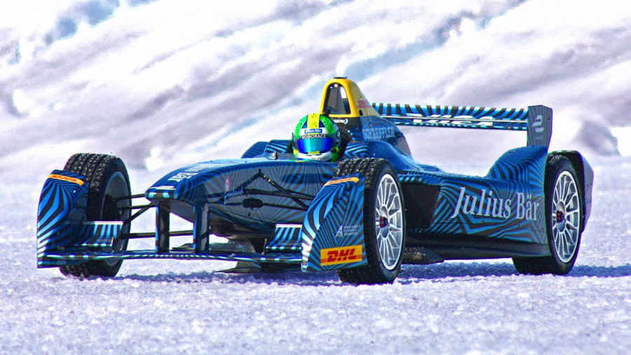 Formula E Car visits Arctic Ice Cap 1