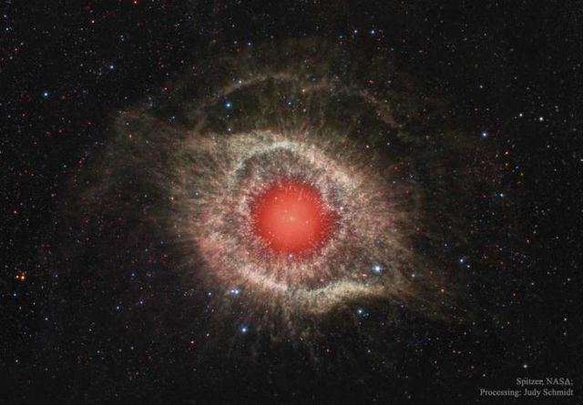 Helix Nebula in Infrared 