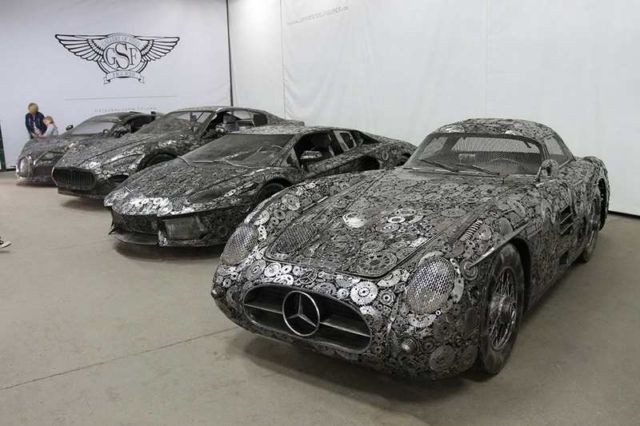 Iconic Cars created from Recycled Metals 1
