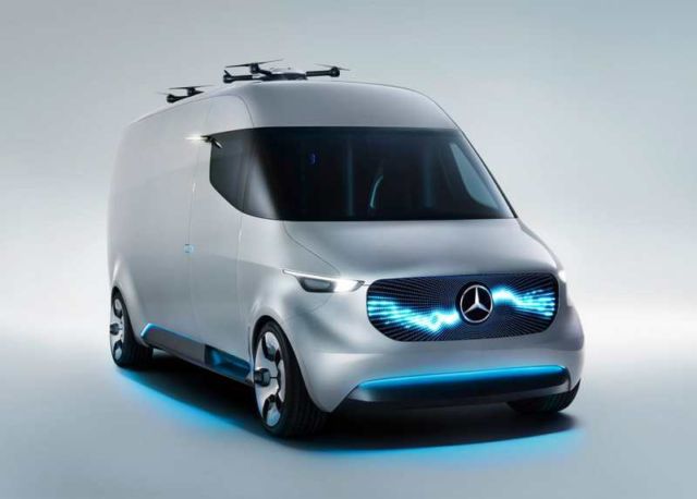 Mercedes unveils Drone-equipped Delivery Van