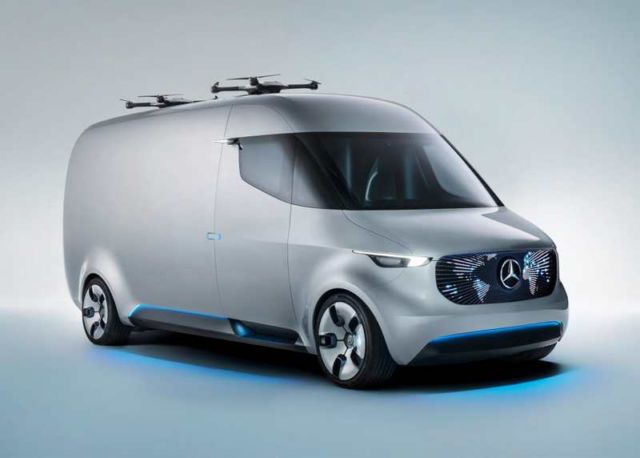 Mercedes unveils Drone-equipped Delivery Van (8)