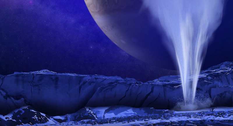 Possible water plumes on icy moon Europa
