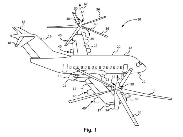 Boeing's patent for VTOL passenger plane