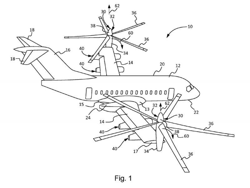 Boeing's patent for VTOL passenger plane