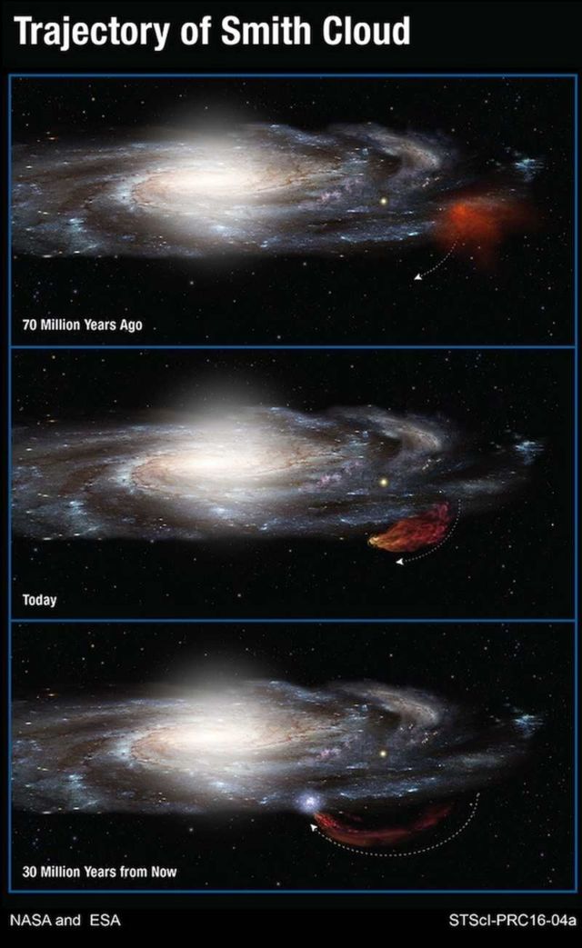 Mysterious Cloud on collision course with Milky Way 