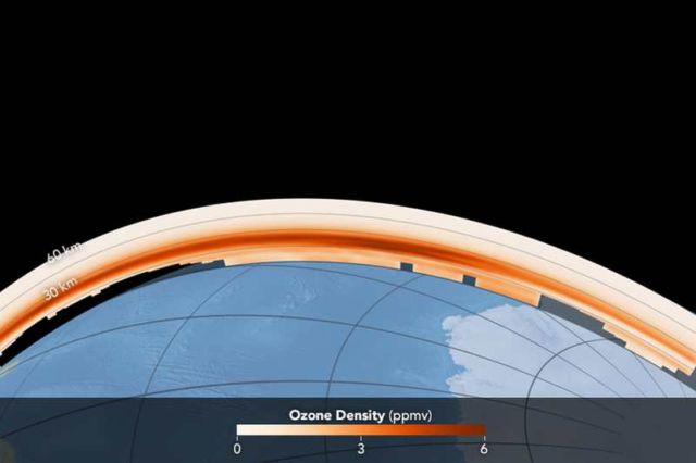 Ozone density acquired October 2, 2016