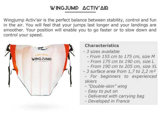 Wingjump- first wings for skiing 