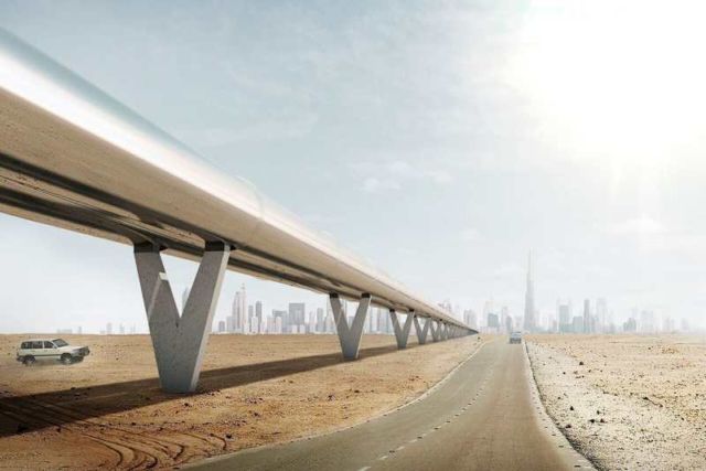 Hyperloop system between Dubai and Abu Dhabi