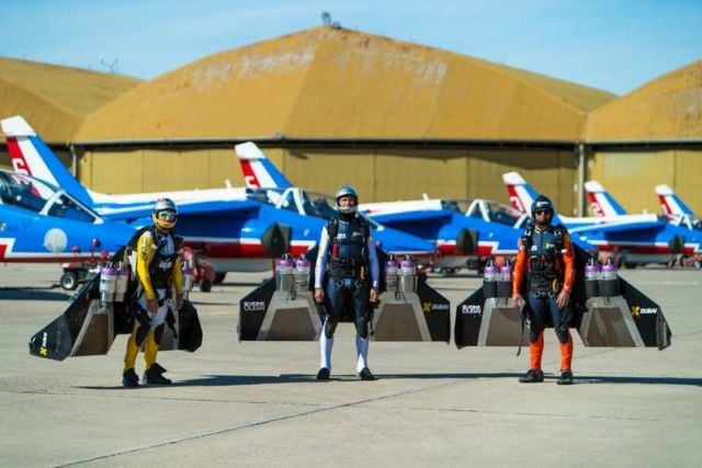 Jetmen in Formation with French Air Force Aerobatic team (1)
