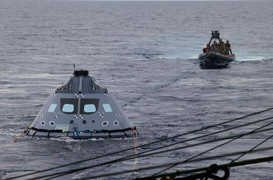 Orion Crew Module Recovery Testing 1