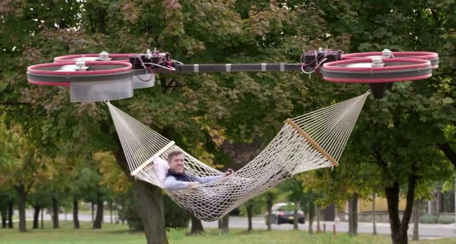 The Not real Drone Powered Hammock 1