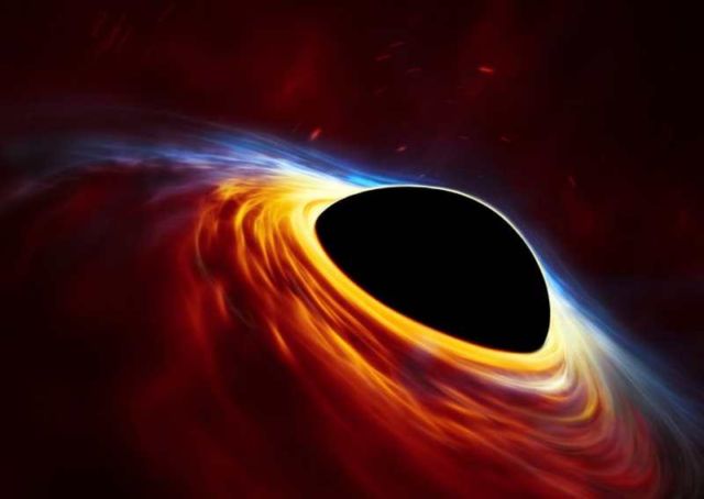 Spinning supermassive black hole