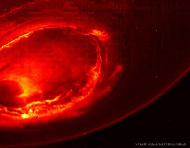 Aurora over Jupiter's South Pole