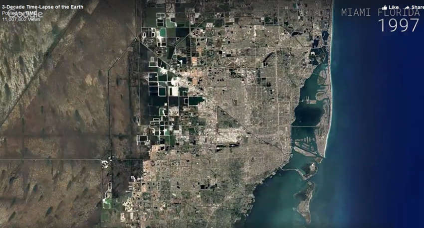 Googles 3 decade timelapse of the Earth 1