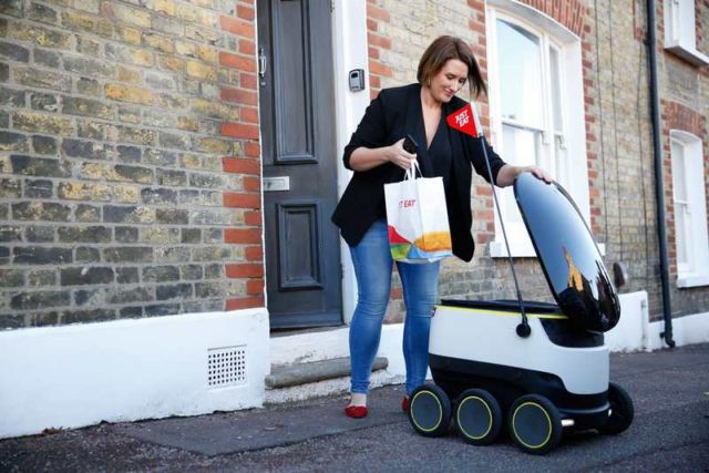 Just Eat takeaways with self-driving robot