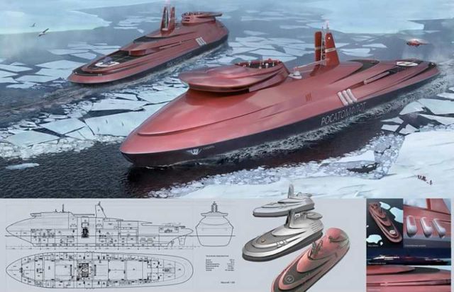 Russian giant Nuclear-Powered Ice-Breaker