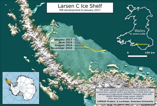  Larsen C Ice shelf in Antarctica