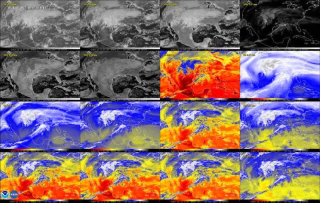 GOES-16 Weather Forecasting Satellite spectacular 1st Images