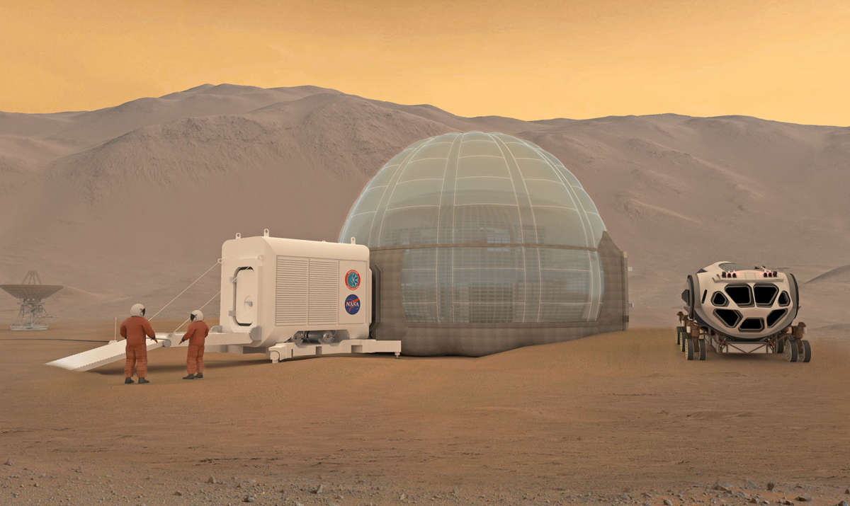 The new Ice Shelter Home on Mars 1