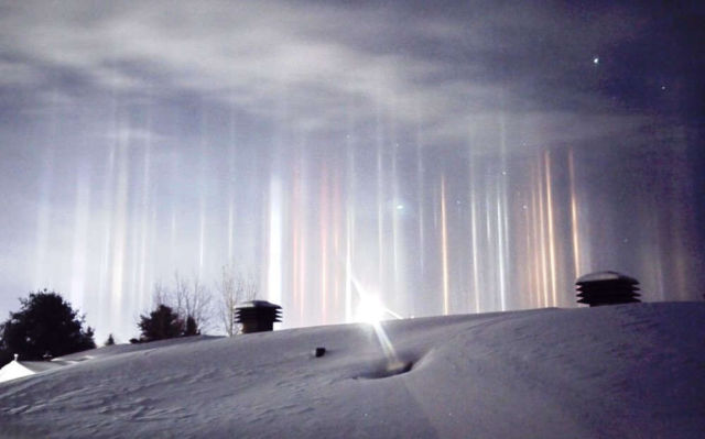 What are the spectacular Light Pillars 1