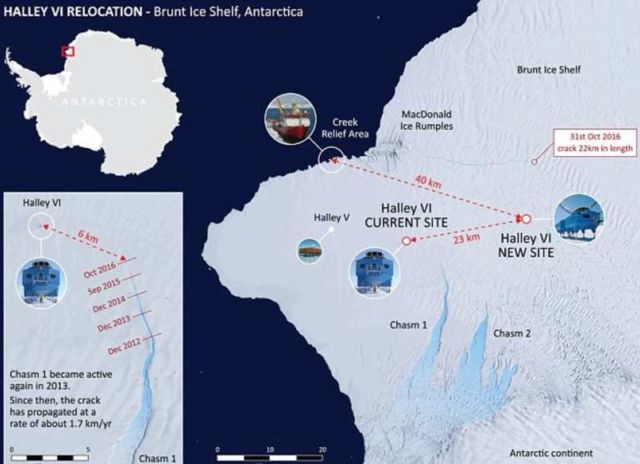 Halley VI research station is dragged 14 miles (1)