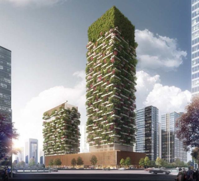 Nanjing Green Towers by Stefano Boeri Architetti