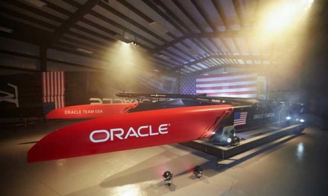 Oracle Team's new America’s Cup Class boat 