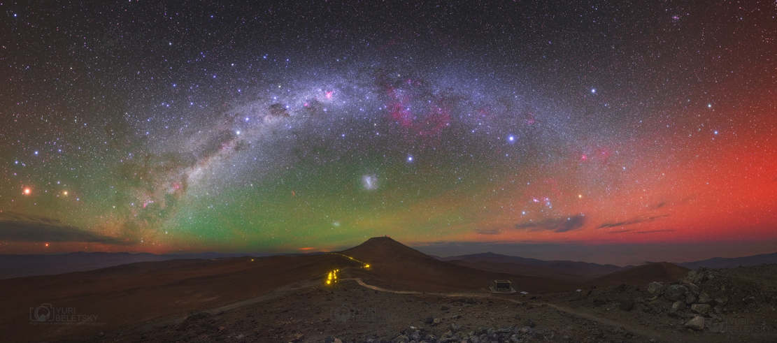 Panoramic Skyscape with Airglow Australis
