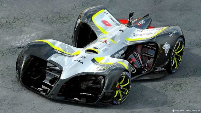 Robocar driverless electric race vehicle