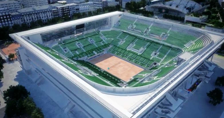 The Construction of Roland Garros new Tennis Stadium 1