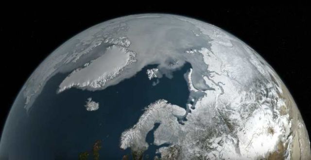 View of Summer Arctic Sea Ice