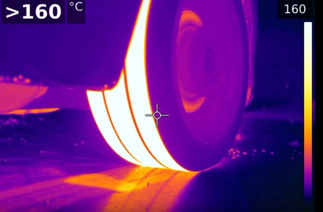 Burnout with a Thermal Camera