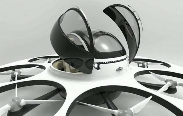 Jet capsule IFO two-seater drone (6)