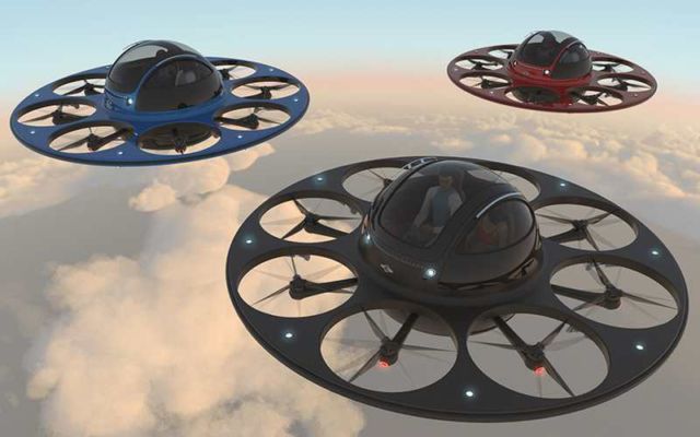 Jet capsule IFO two-seater drone (3)