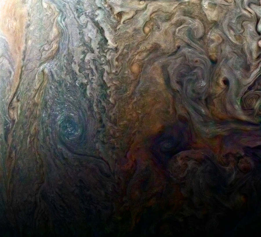 Jovian 'galaxy' of swirling storms