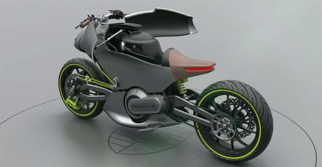 Porsche 618 electric Motorcycle concept | WordlessTech