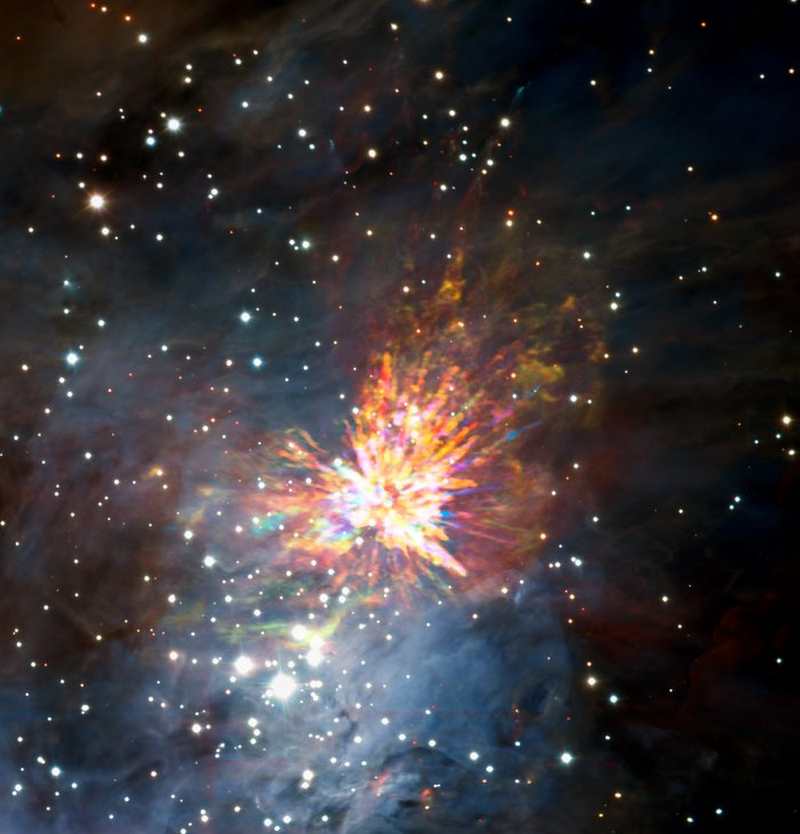 A magnificent Stellar explosion in Orion