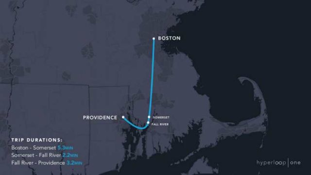 Hyperloop One released 11 Routes in the US