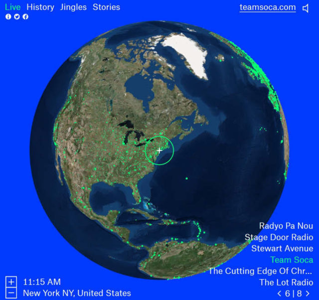 Radio Garden global interactive map