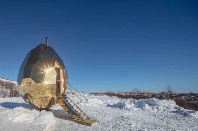 Solar Egg wood-burning Sauna 