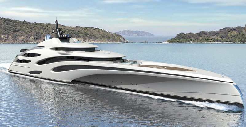 120-Meter Trimaran Superyacht concept