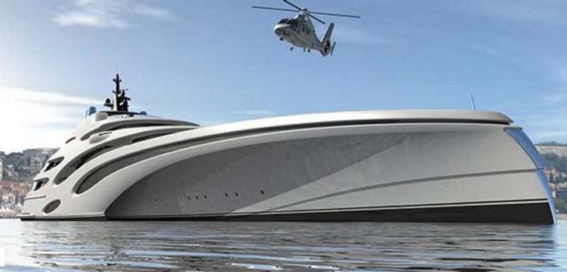 120-Meter Trimaran Superyacht concept