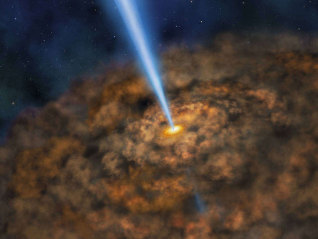 Cool Dust around an Active Black Hole