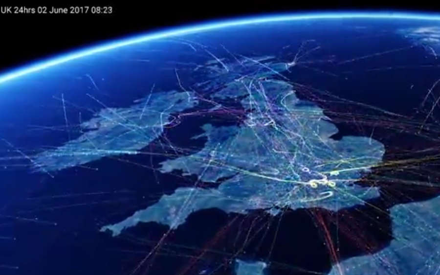 Britain’s busiest Flight paths