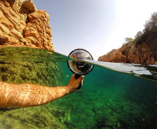 Dome GoPro takes photos on the waterline | WordlessTech