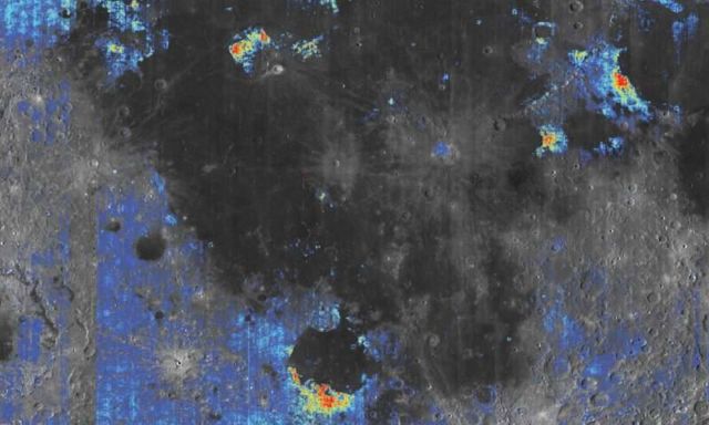 Large quantities of Water hidden inside the Moon