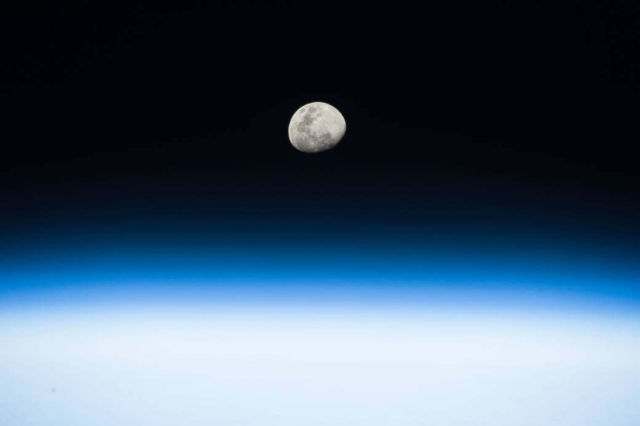 Rising Moon from the Space Station