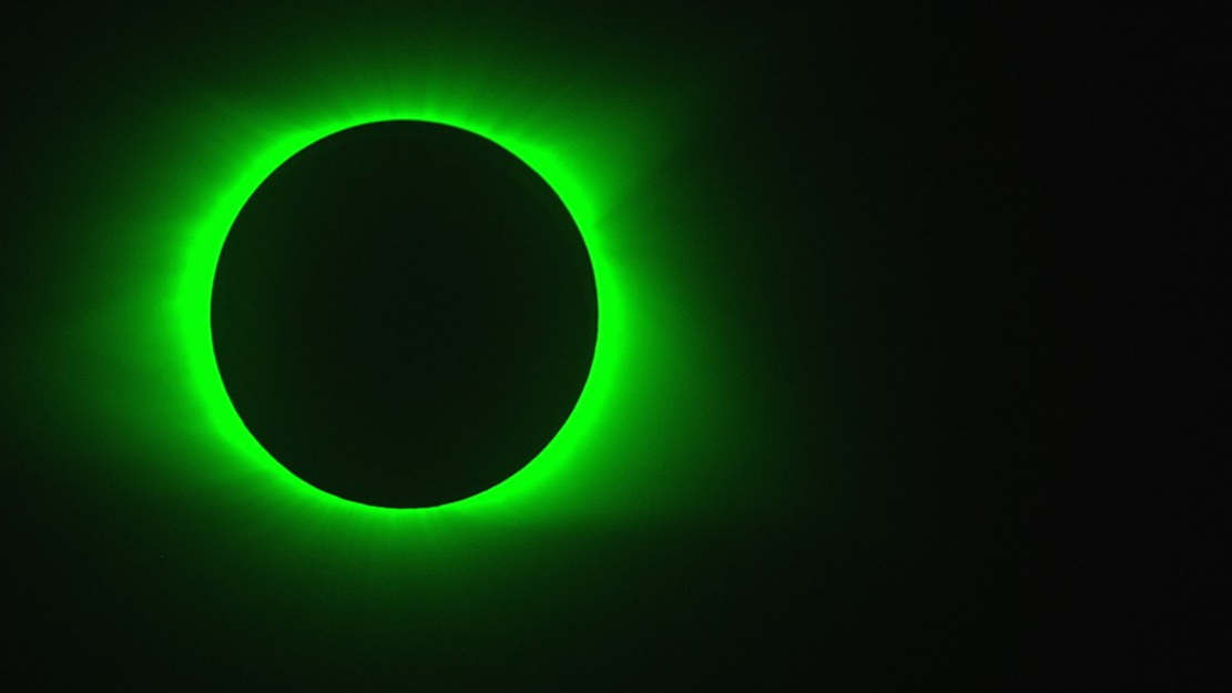the outermost layer of the sun's atmosphere only visible during an eclipse
